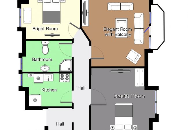 Apartment in Aalborg - aday - Villa Firenze - 2 Bedrooms Spacious Apartment Apartment in Aalborg - aday - Villa Firenze - 2 Bedrooms Spacious Apartment